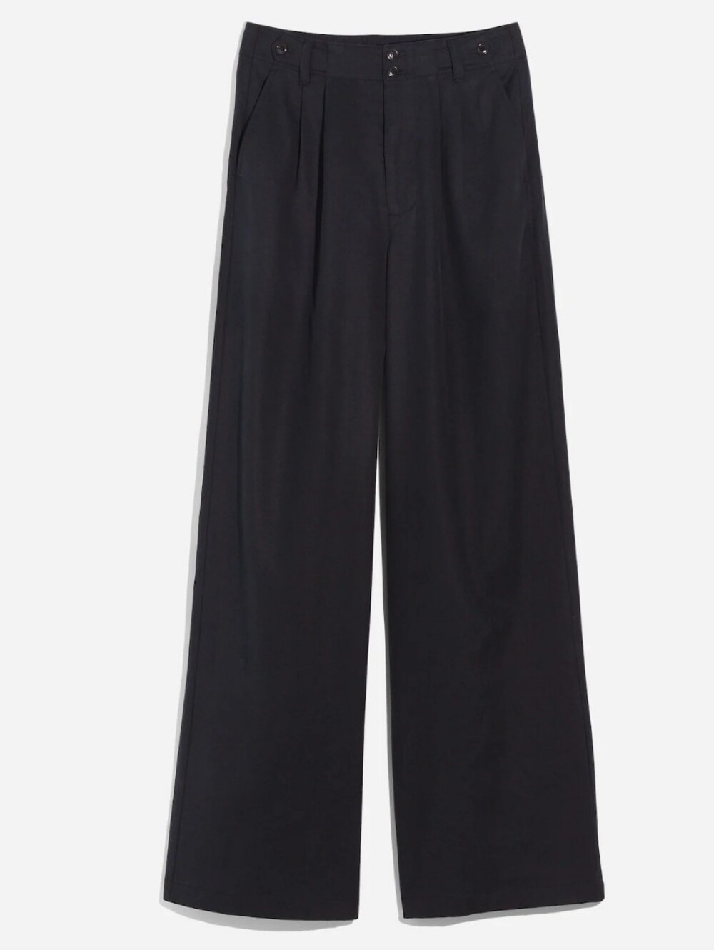 Madewell The Harlow Wide-Leg Pant In Black